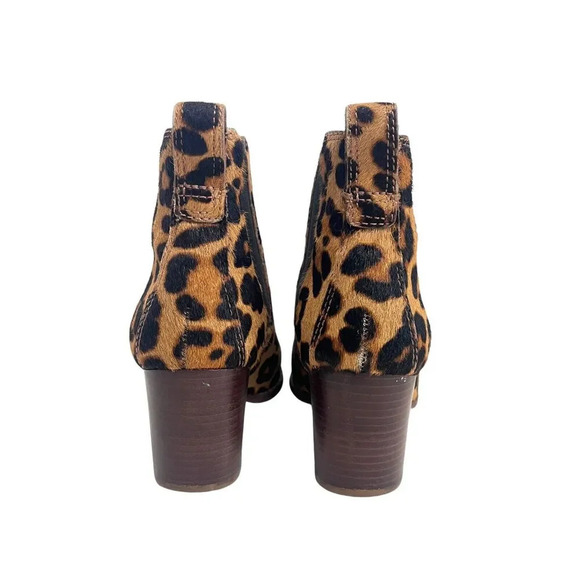 Madewell The Regan Leopard Calf Hair Ankle Pull On Boots Size 7 $178 - Picture 6 of 10
